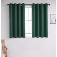thumbnail image 1 of INLINAS Blackout Curtains for Bedroom, Thermal Insulated, Noise Reduction, Energy Saving Set of 2 Panels, Dark Green, 42W x 54L Inch, 1 of 1