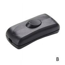 INLINE SWITCH BLACK WHITE For TABLE STANDARD LAMP ELECTRIC AU CORD ROCKER M3B6