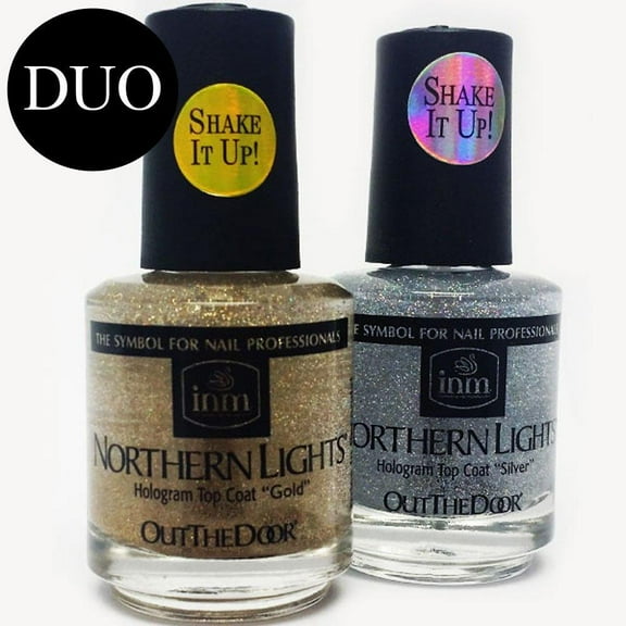 INM Northern Lights Hologram Top Coat DUO