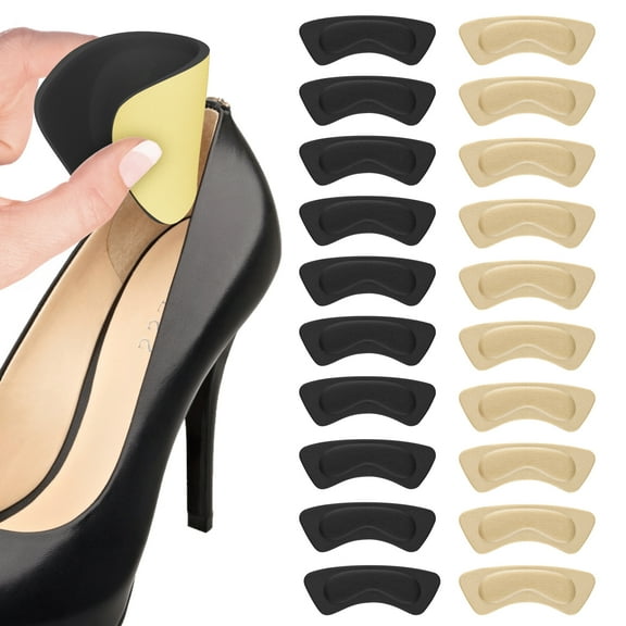 INMAKER Heel Grips,20 Pieces Heel Cushion Pads,Thickening Heel Grips with Strong Adhesion for Ladies, Kids, Mens Shoes