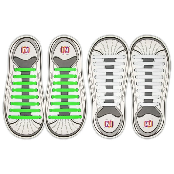 INMAKER No Tie Shoelaces, Pack of 2, Elastic Shoe Laces for Kids and Adults
