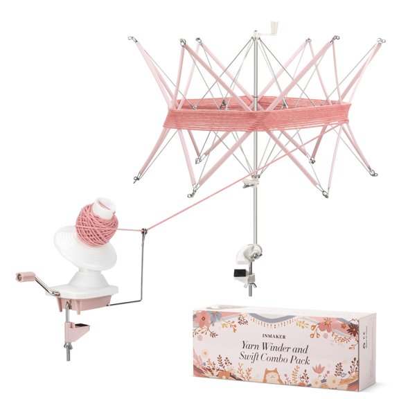 INMAKER Yarn Winder and Swift, Woll Winder and Swift Combo for Crocheting