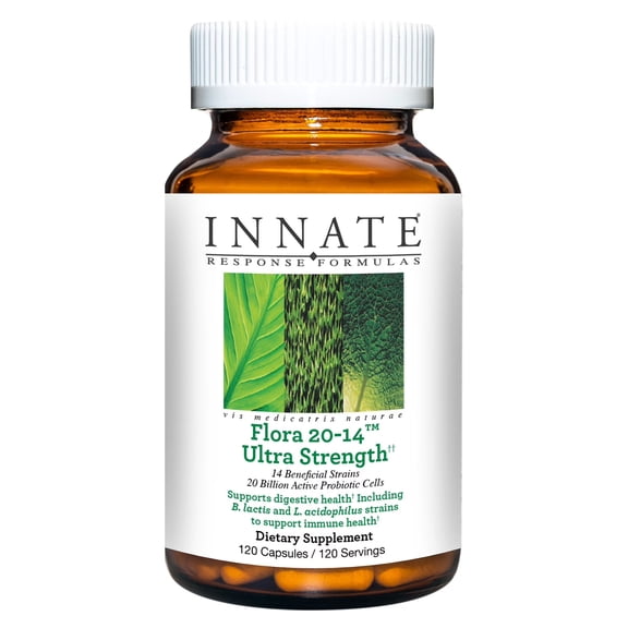 INNATE Response Formulas Flora 20-14 Ultra Strength - 20 Billion CFU - 120 Servings