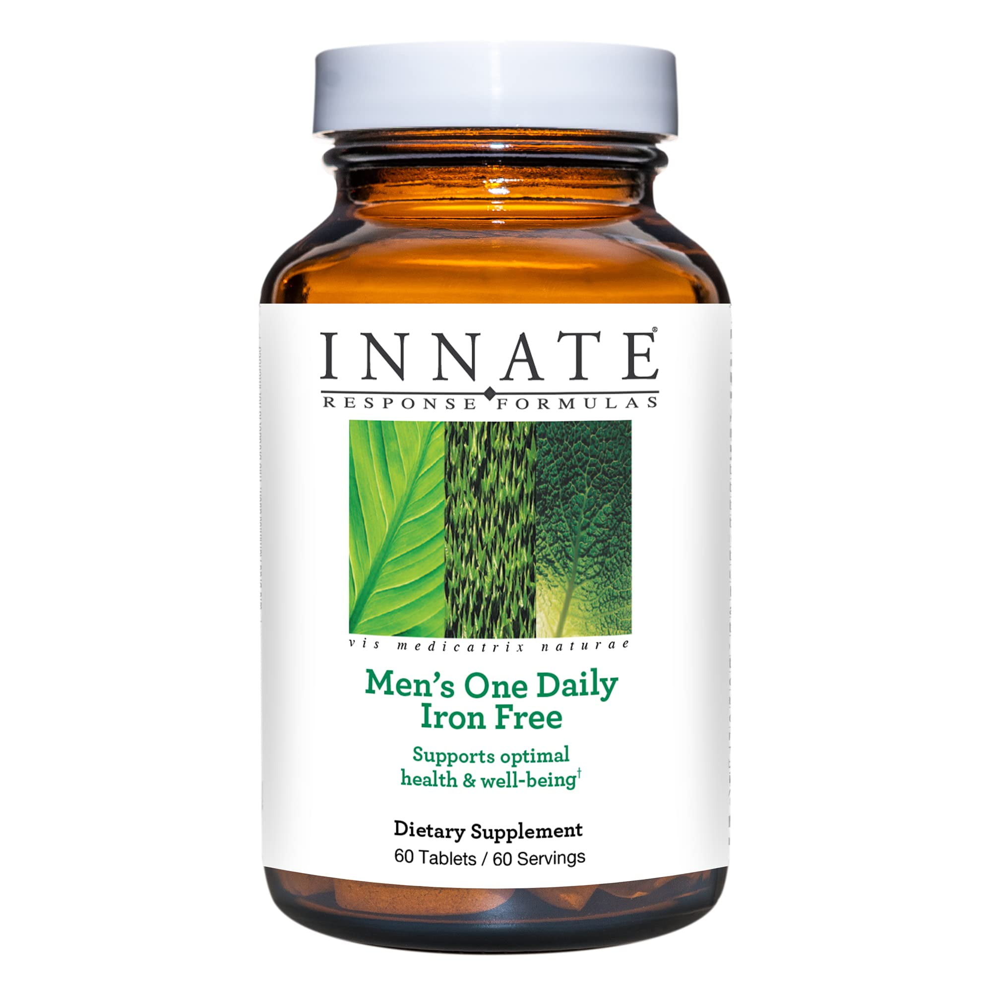 INNATE Response Formulas Men's One Daily Iron Free - B Vitamins - Vegan - 60 Servings