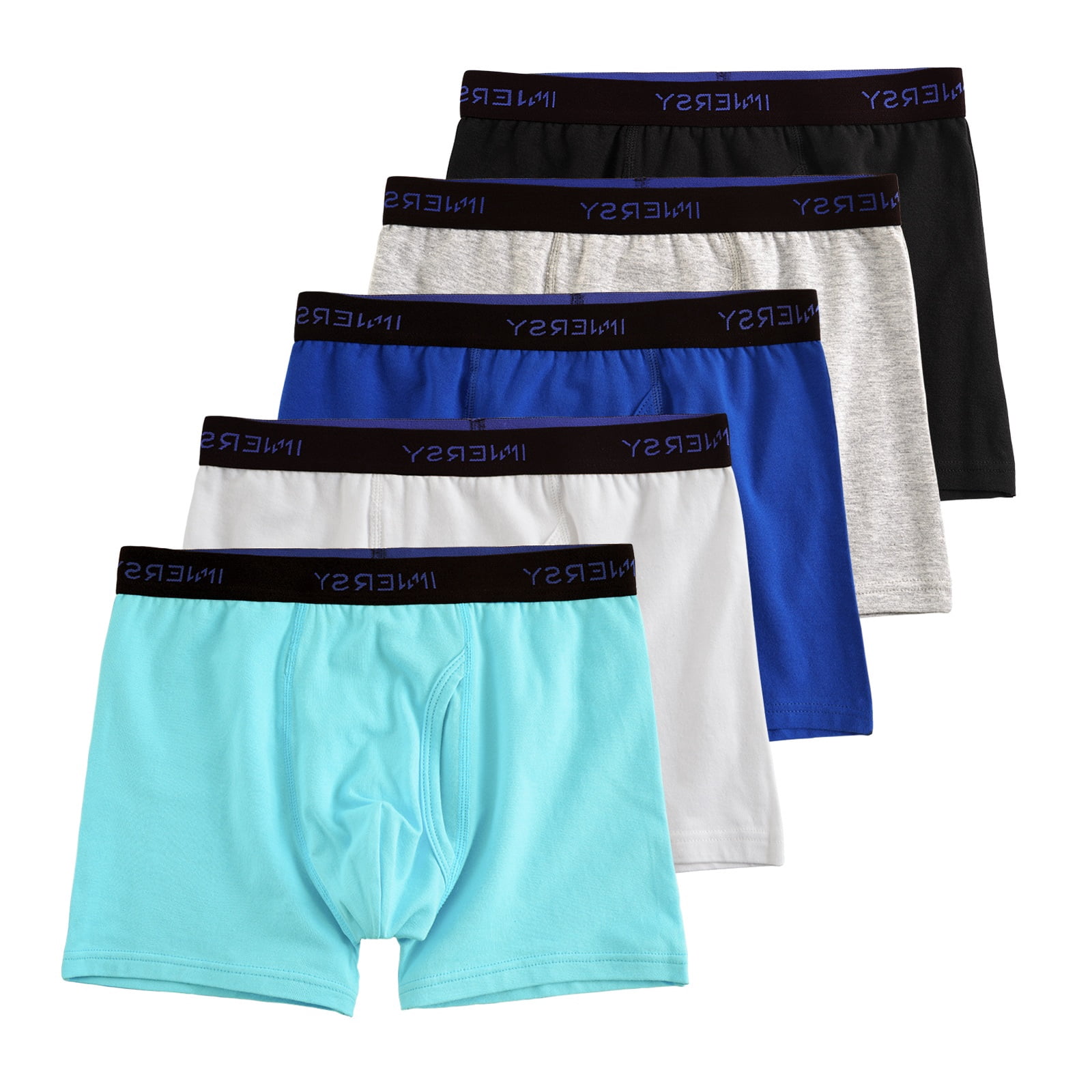 INNERSY Boys Underwear Stretchy Cotton Soft Boxer Briefs for 6-18 Teen ...