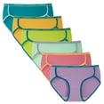 thumbnail image 1 of INNERSY Girl's Cotton Underwear Split Hipster Panties for Teens 6-Pack (10-12 Years,Bright Colors), 1 of 7