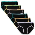 thumbnail image 1 of INNERSY Girl's Cotton Underwear Split Hipster Panties for Teens 6-Pack (12-14 Years,Black), 1 of 7