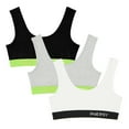 thumbnail image 1 of INNERSY Girls Wireless Bras Comfortable Cotton Training Bras for Teens 3 Pack(M,Black/White/Gray), 1 of 10
