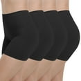 thumbnail image 1 of INNERSY Black Slip Shorts for Women, 6.7" Inseam Anti-Chafing Under Dress Shorts 4-Pack(L,Black), 1 of 8
