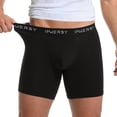 thumbnail image 1 of INNERSY Men Incontinence Underwear Washable Leak Proof Cotton Boxer Briefs for Bladder Leak(L,Black), 1 of 10