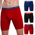 thumbnail image 1 of INNERSY Men's Boxer Briefs Cotton Stretchy Underwear 3 Pack(S,Glowing Night), 1 of 7