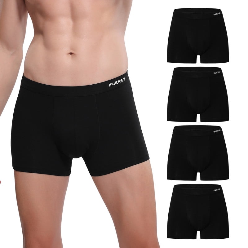 INNERSY Boxer sportivi da uomo, senza intervento, confezione da 4