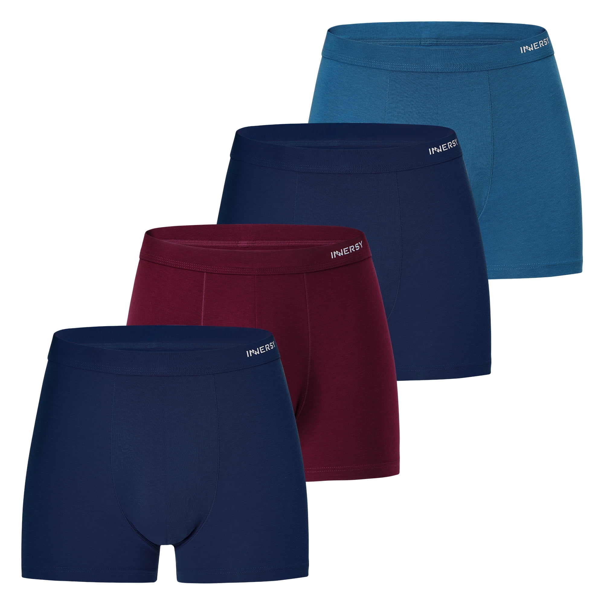 INNERSY Men's Boxer Briefs Soft Comfy Underwear for Men with Pouch 4 ...