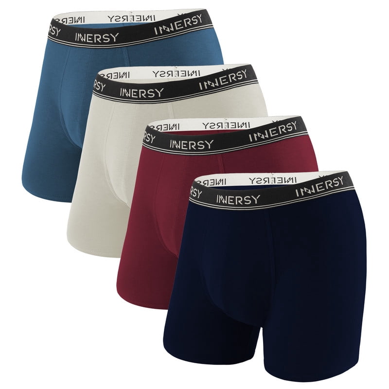 INNERSY Mens Boxer Briefs Breathable Men's Underwear Pouch Underwear ...