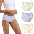 thumbnail image 1 of INNERSY No Show Underwear for Women Seamless Hipster Soft No Panty Line 3-Pack(S,Fresh Tones), 1 of 9