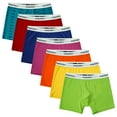 thumbnail image 1 of INNERSY Teen Boys' Cotton Underwear Colorful Boxer Briefs Age 8-16 Kids for a Week(L,Brights), 1 of 9
