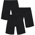 thumbnail image 1 of INNERSY Teen Girl's Cotton Slip Shorts for Under Dresses Breathable Boxer Panties 3-Pack (10-12 Years,Black), 1 of 6