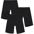 thumbnail image 1 of INNERSY Teen Girl's Cotton Slip Shorts for Under Dresses Breathable Boxer Panties 3-Pack (8-10 Years,Black), 1 of 5
