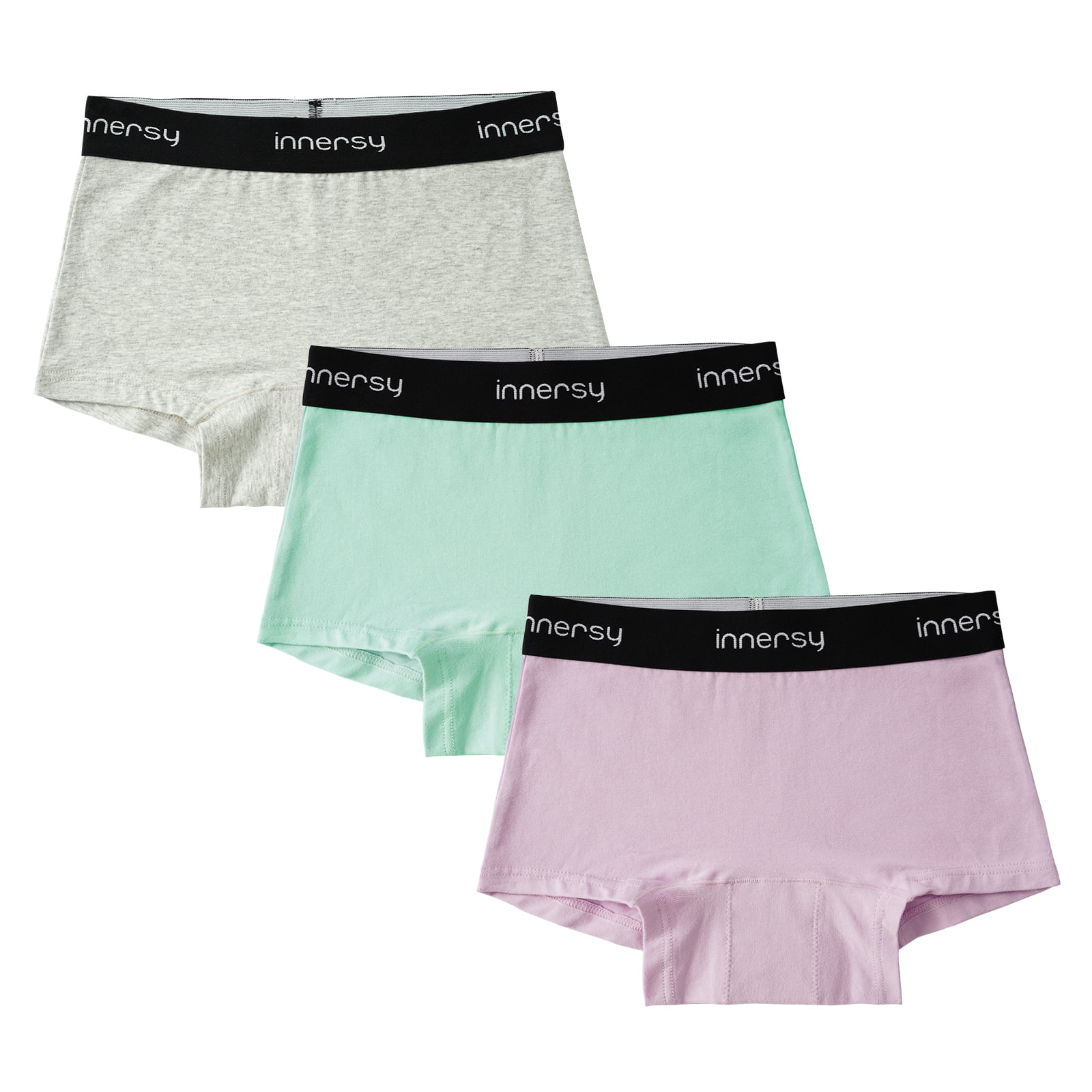 INNERSY Teen Girls' Period Underwear Soft Cotton Boyshorts for