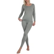 INNERSY Thermal Underwear for Women Fleece Lined Base Layer Top and Bottom Set