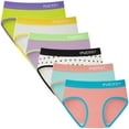 thumbnail image 1 of INNERSY Underwear for Girls Cotton Briefs Contrasting Color Teen Panties Pack of 6 (12-14 Years,Brights), 1 of 7