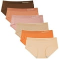 thumbnail image 1 of INNERSY Underwear for Women Cotton Hipster Panties Sport Underwear 6-Pack(L,Golden Sunset), 1 of 7