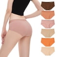 thumbnail image 1 of INNERSY Underwear for Women Cotton Hipster Panties Sport Underwear 6-Pack(L,Golden Sunset), 1 of 7