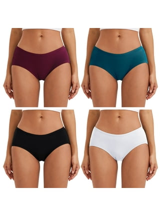 INNERSY Women's Plus Size XL-5XL Cotton Underwear High Waisted Briefs  Panties 4-Pack (XL,Spring Lake)
