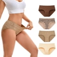 thumbnail image 1 of INNERSY Underwear for Women Cotton Hipster Breathable Panties 4 Pack(M,Autumn Shade), 1 of 8