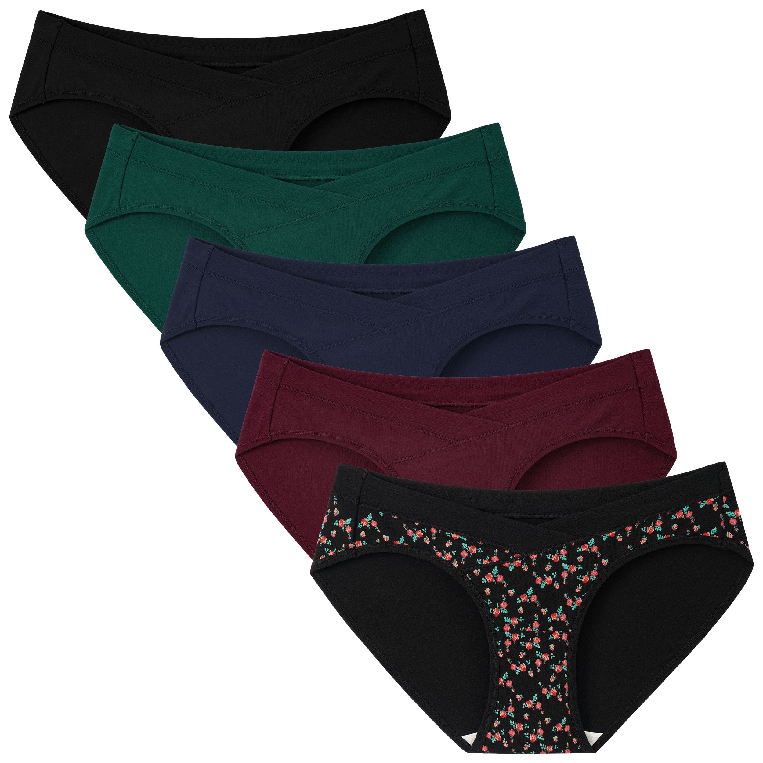 INNERSY Women's Maternity Panties Under the Bump Cotton Postpartum ...