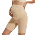 thumbnail image 1 of INNERSY Women's Maternity Shapewear for Dress High Waisted Pregnancy Shorts Anti Chafing(L,Nude), 1 of 9