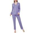 thumbnail image 1 of INNERSY Women's Pajamas Set Long Sleeve Sleepwear Button Down Nightwear Soft Pj Lounge Sets (L, Very Peri), 1 of 7