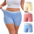 thumbnail image 1 of INNERSY Women's Plus Size Boxer Underwear Rayon from Bamboo 3 Pack(3XL,Light), 1 of 7