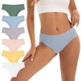 thumbnail image 1 of INNERSY Women's Cotton Bikini Panties 6-Pack, Breathable Everyday Underwear(XL,Light), 1 of 8