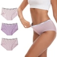 thumbnail image 1 of INNERSY Women's Underwear Rayon from Bamboo Ultra Soft Hipster Silky Panties 3-Pack(S,Soft Lavender), 1 of 8