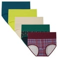 thumbnail image 1 of INNERSY Womens Underwear Cotton Briefs High Waisted Postpartum Panties 5 Pack(L,Gift of Forest), 1 of 6