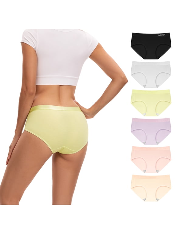 Womens Underwear Cotton Panties Hipster Sport Underwear Wide Waistband 6-Pack(M,Gentle Light)