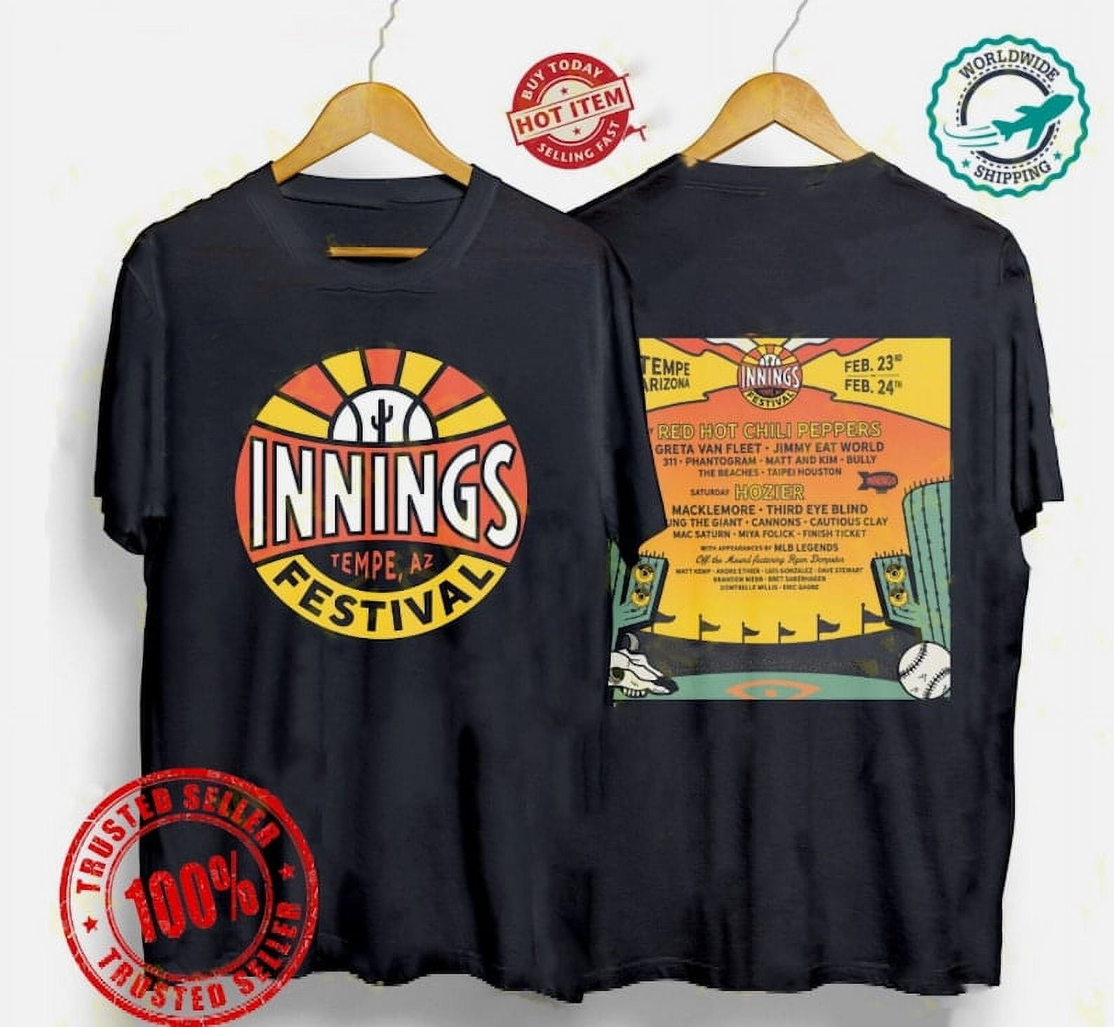 INNINGS FESTIVAL 2024 Concert Album Size Adult Tshirt