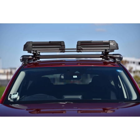 INNO Rack Gravity W 6 Fat Skis Or 4 Snowboards Light Weight Aluminum Matte Black INA951
