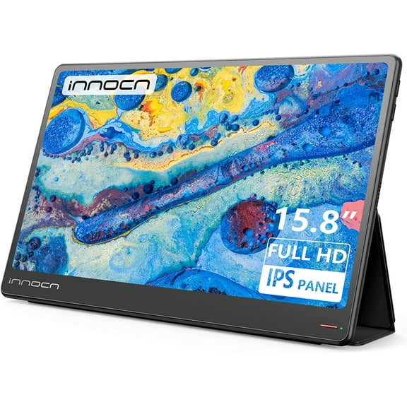 INNOCN 15.8" Portable Monitor - 1080p, USB-C, HDMI, Built-in Speakers and Case