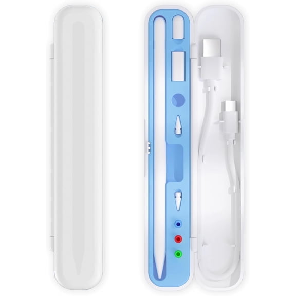 INNOTECH Carrying Case for Apple Pencil 2nd Gen and 1st Generation - Storage Box with Lid for Apple Pencil - Pen Protective Case for iPad Pencil - Holder Accessories - Shock-Absorption