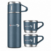 INNOTECH SC Stainless Steel Thermos Bottle 500ml - Vacuum Insulated Flask with Serving Cup, Double-Wall Hot & Cold Drink Water Bottle   Blue