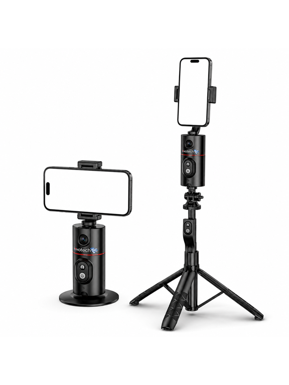 INNOTECHSC All in One 60" Video Tripod with Wireless Remote 360°, Black