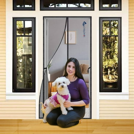 INNOTECHSC Magnetic Screen Door - Self Sealing, Heavy Duty, Hands Free Mesh Partition Keeps Bugs Out - Pet and Kid Friendly - Keep Open Feature - 38 inch x 83 inch