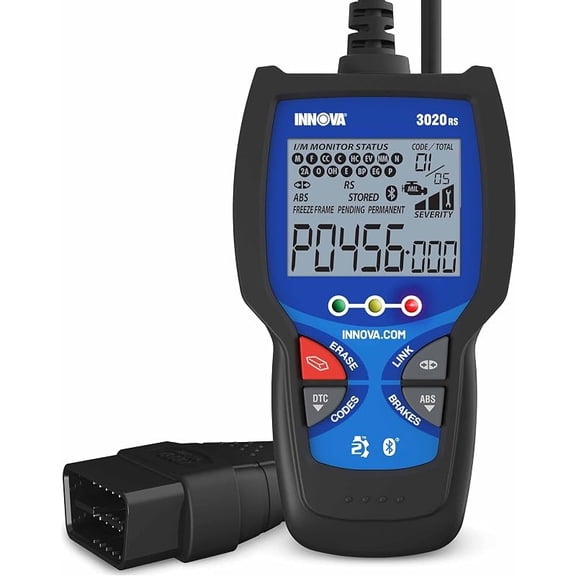 INNOVA 3020RS Fast & Easy-to-Use Check Engine Code Reader, OBD2 Scan tool for ABS Clear with Fix & Part Recommendations, Maintenance Schedules, & Free TSBs on iPhone & Android