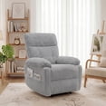 thumbnail image 1 of INNOVAR Recliner Sofa for Adults, Zero Gravity Reclining Chair, Oversized Electric Recliners Elderly Chair W/Storage Pockets for Home Living Room,Corduroy,Grey, 1 of 14