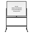 thumbnail image 1 of INNOVART Mobile Whiteboard 48” x 36”, 360° Reversible Double Sided Magnetic Dry Erase Board with Portable Rolling Stand on Wheels, Easel Standing Board with Black Aluminum Frame, 1 of 8