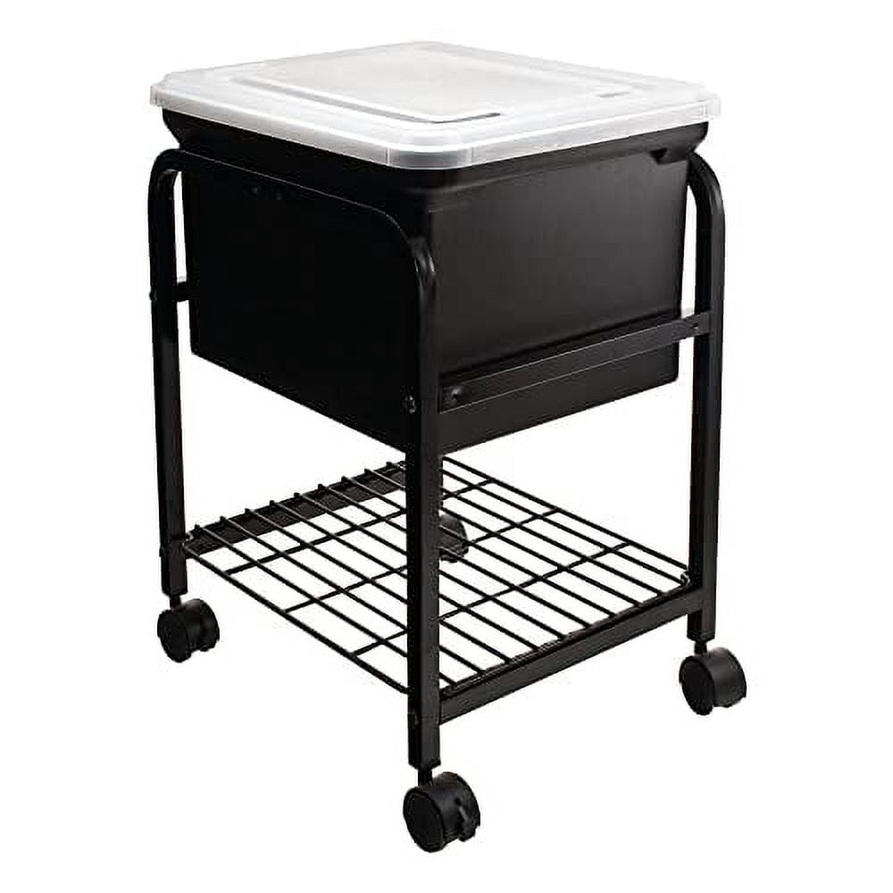 INNOVATIVE STORAGE DESIGN Hanging Rolling File With Clear Lid 15 5 8 innovative-storage-design-hanging-rolling-file-with-clear-lid-15-5-8