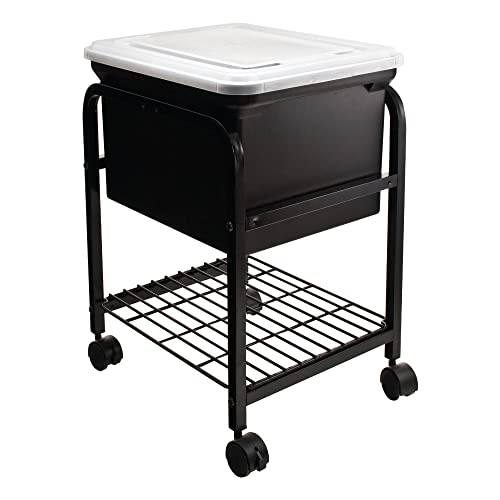 INNOVATIVE STORAGE DESIGN Hanging Rolling File with Clear Lid, 155/8