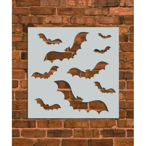 INNOVO Stencils Halloween Bats Art Stencils